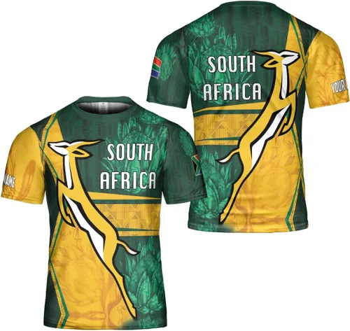 Vista 3 de South Africa Springboks Rugby Be Fancy - Polo unisex para adultos, camisas polo para hombre para regalos, camisa de manga corta para hombre