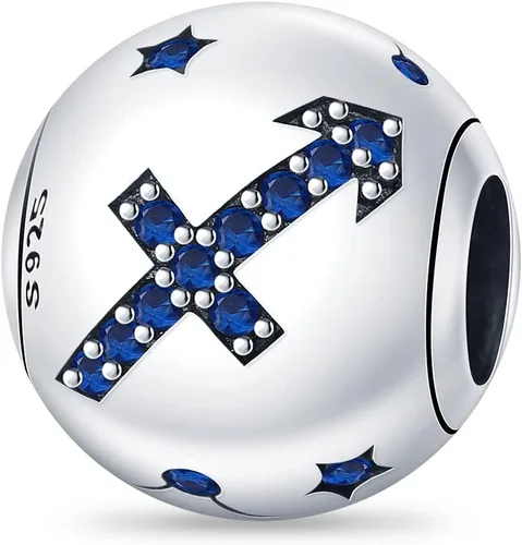 Vista 30 de Pandach 12 dijes de cumpleaños con signo del zodiaco de plata de ley 925 con piedra natal para mujer, pulsera, collar, pulsera, regalo para mujeres