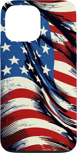 Vista 23 de iPhone 16 Cool USA Flag - Estados Unidos de América - Funda de diseño patriótico