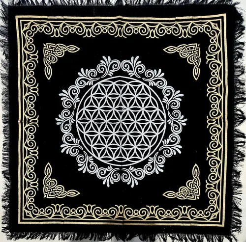 Vista 27 de CRAFT KALA Tarot Altar - Mantel especial de adivinación para hombre, cueva, pegan, habitación, bar, decoración de pared para el hogar, Wiccano, tela