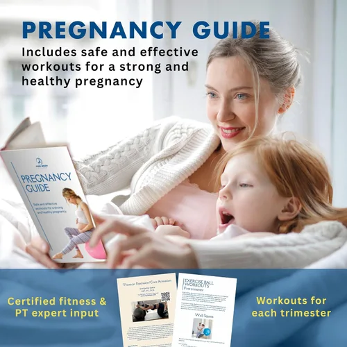 Vista 4 de ProBody Pilates Pregnancy Ball - Yoga Ball for Pregnancy with Book, Prenatal, Labor & Postnatal Maternity Exercise