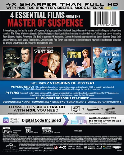 Vista 2 de The Alfred Hitchcock Classics Collection Blu-ray