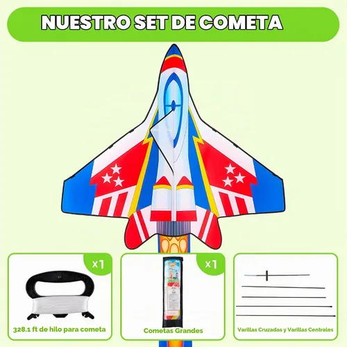 Vista 5 de JOYIN Cometa de playa grande para juegos y actividades al aire libre
