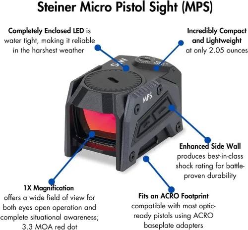 Vista 2 de Steiner MPS Mira Micro para Pistola