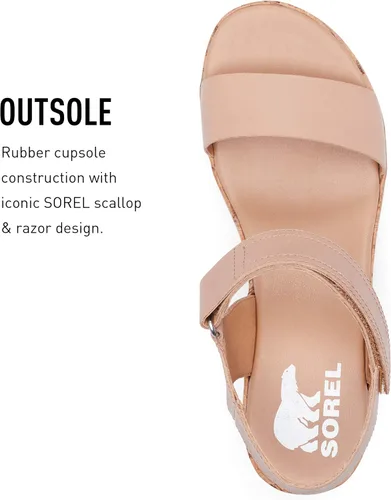 Vista 4 de Sorel Sandalias Cameron de cuña para mujer