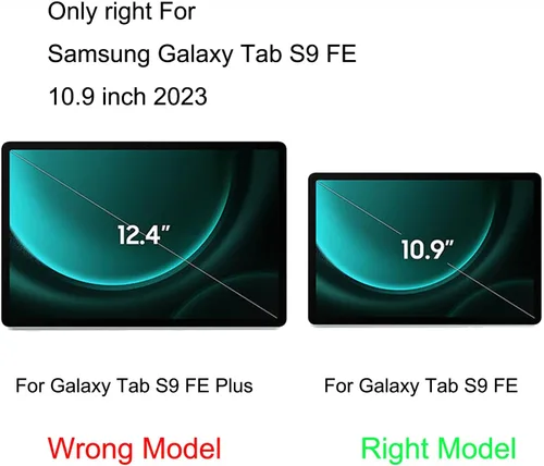 Vista 4 de Protector de pantalla mate de privacidad para Samsung Galaxy Tab S9 FE de 10.9 pulgadas 2023, anti-espía, antideslumbrante, resistente a
