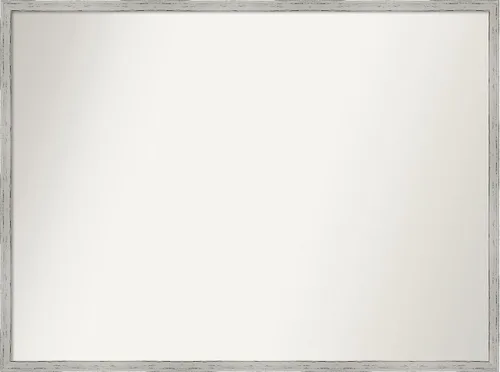 Vista 239 de Amanti Art Espejo de baño blanco para sobre el fregadero, 22 x 45 pulgadas, espejo de tocador rectangular blanco Lucie, marco de madera moderno