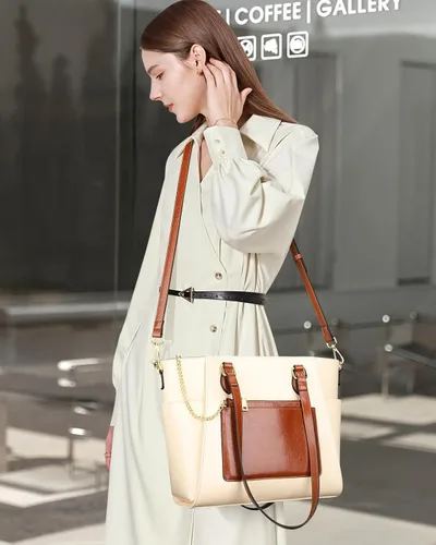 Vista 8 de Over Earth Bolsos de cuero para mujer, bolso de hombro y bolso de mano de moda