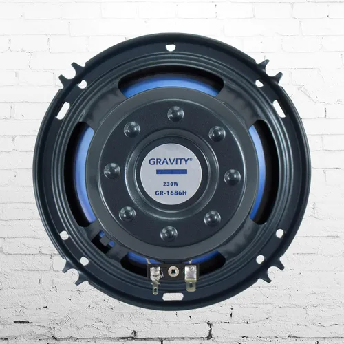 Vista 5 de Gravity GR-1686H - Altavoces coaxiales de audio para automóvil de 6.5 pulgadas, 460 W por par/230 W cada uno, serie Pro de rango completo, par