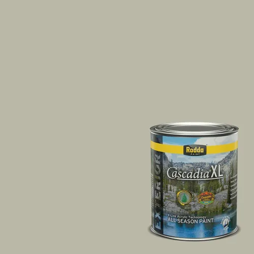 Vista 134 de Rodda Paint CASCADIA XL - Pintura satinada exterior e imprimación en uno, cuarto de galón, banderín para bebé