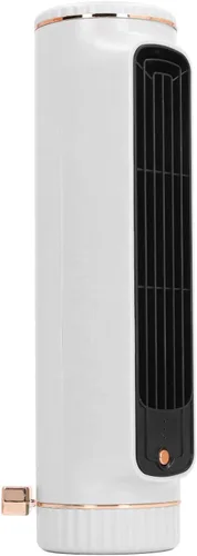 Vista 9 de Yosoo Health Gear Ventilador de torre sin aspas, ventilador portátil de escritorio, silencioso y recargable, 3 velocidades ajustables, ventilador