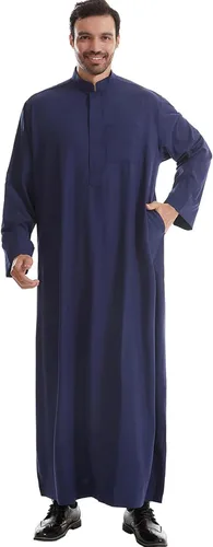 Vista 24 de Ropa musulmana para hombre, bata de caftán duradera, vestido largo de Dubai, ropa étnica, 1 bata suave