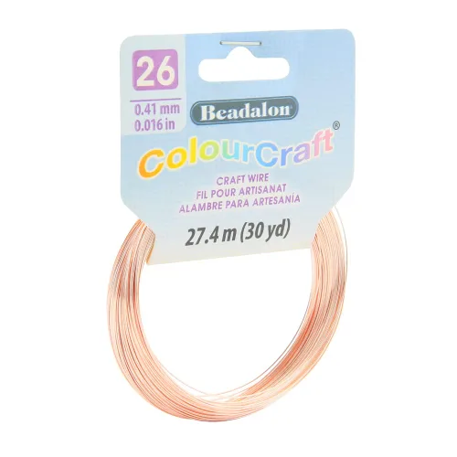 Vista 28 de Beadalon ColourCraft - Alambre para hacer joyas, artesanía pesada, núcleo de cobre estructural, calibre 16, bobina de cobre de 2.3 yardas