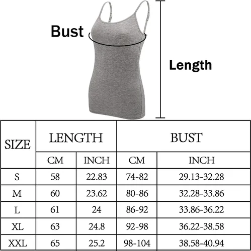 Vista 3 de BQTQ 6 piezas de camisola para mujer camiseta sin mangas ajustable con tirantes delgados