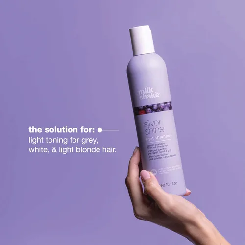 Vista 5 de milk_shake Silver Shine Light Purple Shampoo for Blonde Hair