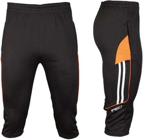 Vista 4 de Shinestone Pantalones de fútbol para correr 3/4 para hombre Naranja