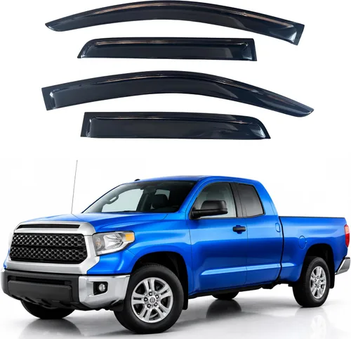 Vista 383 de IG - Visera para ventana para Ford Bronco y F150-F350 1980-1996, deflector lateral tipo cinta adhesiva, resistente, contra lluvia y viento