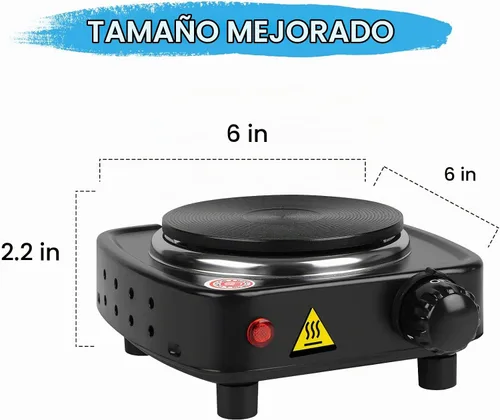 Vista 2 de DINGPAI Placa Caliente para Fabricación de Velas, Placa Caliente Eléctrica de Color Negro para Derretir Cera, Chocolate, Caramelo y Más