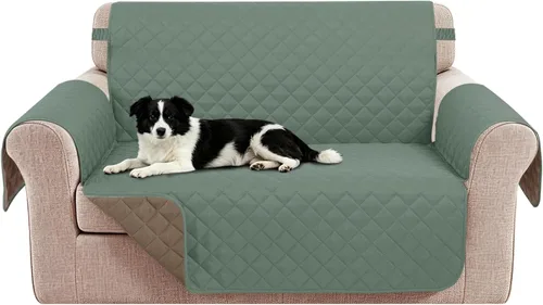 Vista 40 de Fundas para Silla Reclinable Reversibles Funda de Sofá para Mascotas Protector de Muebles Lazy Boy (Silla 23'', Beige/Beige)