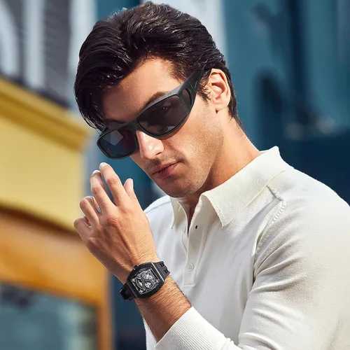 Vista 36 de Night Vision Driving Glasses for Men & Women - Polarized Anti Glare Fit Overs with Wrap-Around HD Yellow Lens