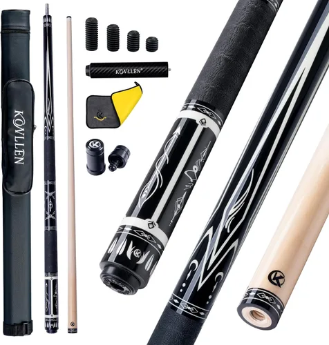 Vista 11 de KONLLEN Maple Pool Cue Stick, 58 Inch Low Deflection AK-02P-0.5 in
