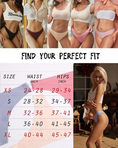 Vista 5 de ROSYCORAL Paquete de 10 tangas sin costuras para mujer, transpirables, de tiro bajo, invisibles, hipster, tanga, invisibles, tallas XS-XL