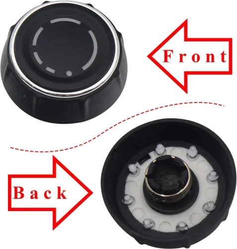 Vista 3 de RuiWen PSKB002L - Pomo de control de volumen compatible con Porsche 911 2011-2018 991, Boxster 2012-2016 981, Cayenne 2011-2018 958, Cayman