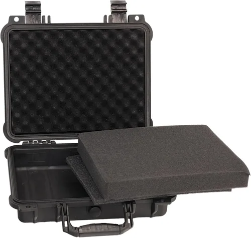 Vista 3 de MEIJIA Funda rígida impermeable para cámara para todo tipo de clima, estuche rígido, con espuma de ajuste personalizado incluida, negro elegante