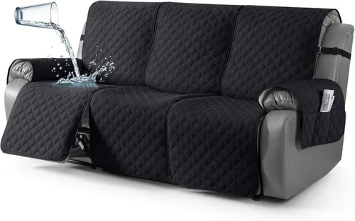 Vista 23 de TAOCOCO - Funda antideslizante para silla reclinable, funda para sofá, funda para silla reclinable pequeña con correas elásticas, protector