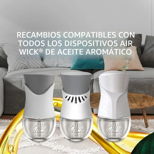Vista 3 de Air Wick - Repuesto de aceite perfumado enchufable, 10 unidades, brisa marina calmante y sandía fresca, ambientador, aceites esenciales
