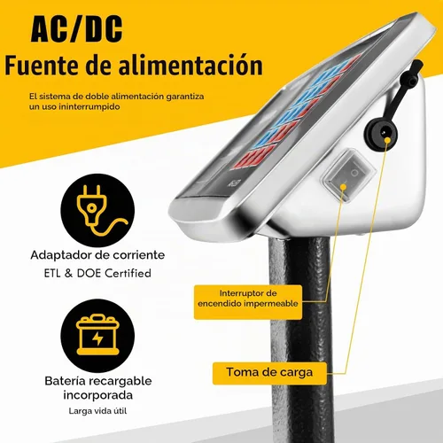 Vista 4 de Giantex Báscula digital para computación de peso de 660 libras, báscula de plataforma de suelo para pesaje de paquetes de equipaje, envío, correo