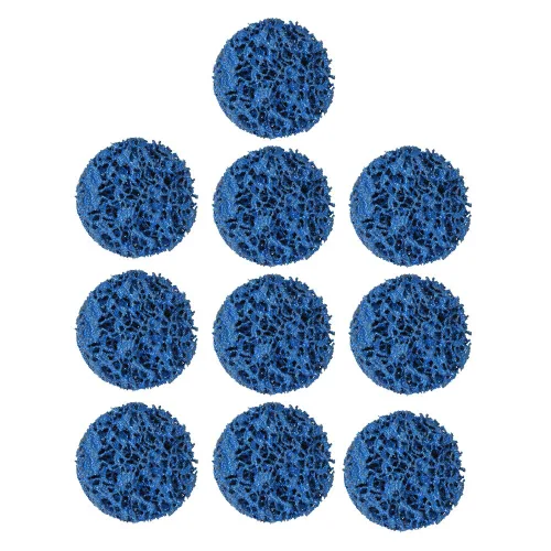 Vista 4 de 10 unidades de 2 pulgadas de rueda de disco azul limpia y tira apta para amoladoras angulares, pintura oxidada pulida limpia soldaduras
