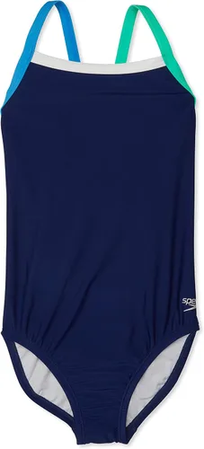 Vista 30 de Speedo Traje de baño de una pieza para niña con tiras finas Azul (Blue Print)