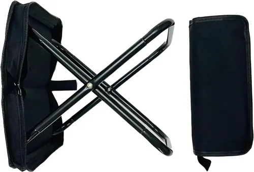 Vista 8 de Rytinazzz Taburete plegable portátil y silla plegable, silla portátil ligera para adultos, soporta hasta 250 libras, pequeño taburete de campamento