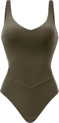 Vista 4 de Colorfulkoala Dreamlux - Body sin mangas con cuello en V para mujer