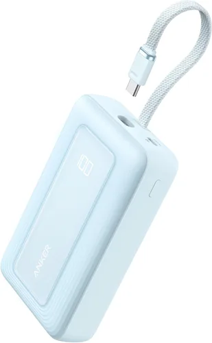 Vista 10 de Anker Cargador Portátil, Banco de Energía de 10,000mAh 30W, Paquete de Batería de Carga Rápida USB-C de Entrada y Salida, Cargador de Teléfono
