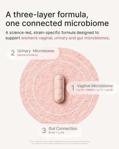 Vista 3 de Probióticos para la salud vaginal - 20B CFU con arándano - 30