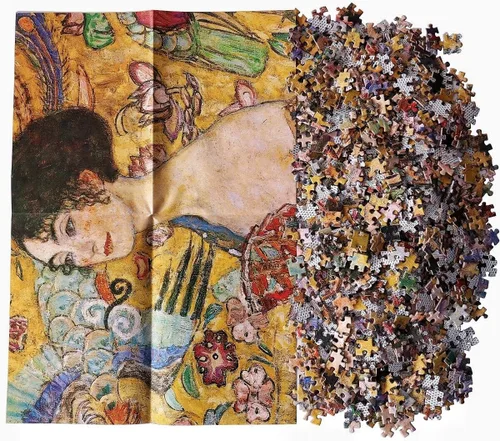 Vista 3 de Moruska Gustav Klimt - Rompecabezas artístico de 1000 piezas para adultos