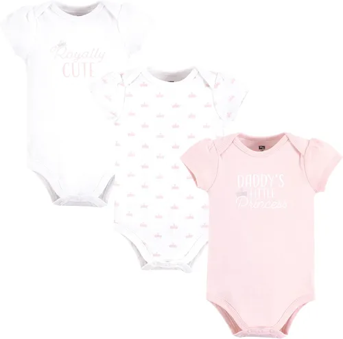 Vista 448 de Hudson Baby baby-girls Cotton Bodysuits 3-pack