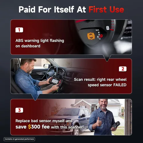 Vista 5 de Transmisión del ABS SRS del escáner NT604 Elite OBD2 del escáner del coche de FOXWELL Check Engine Code Reader for Cars and Trucks, Diagnostic