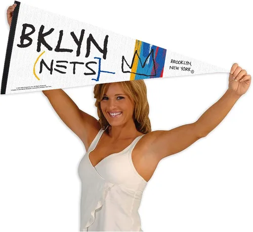 Vista 4 de WinCraft Bandera de banderín de Brooklyn Nets City Edition