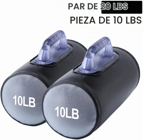 Vista 2 de Water Dumbbells,Water Filled Training Dumbbells, Travel Weights Set, Adjustable Weights to 40Lbs,30Lbs,20Lbs,10Lbs,4Lbs Dumbbell Pair,Each