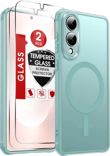 Vista 229 de LeYi Funda para teléfono Samsung-S23: protector de pantalla e imán MagSafe Púrpura