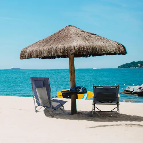 Vista 2 de ROCK CLOUD Silla de playa plegable portátil Sillas bajas para acampar Césped de Campamento Senderismo Deportes