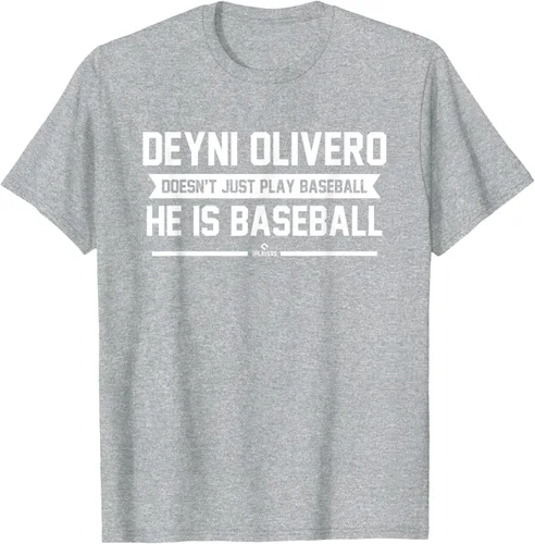 Vista 9 de Camiseta de equipo para fanáticos del béisbol He is Baseball Deyni Olivero Prospect