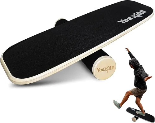 Vista 10 de Balance Board Trainer Wooden Set 3in1 - Black A. Gris/Negro