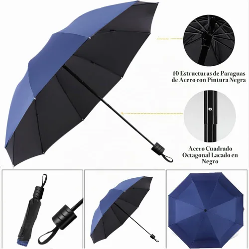 Vista 4 de Sombrilla para cochecito de bebé, montaje ajustable de 360°, impermeable, sombrilla para cochecito para todo tipo de cochecitos (azul)