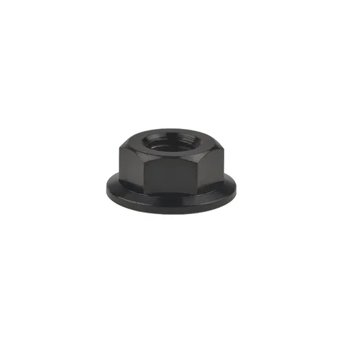 Vista 3 de Tuercas hexagonales Titanium DIN6923 (paso M5 0.03 in, negro) M5 M6 M8 M10 M12 M14 M16 para bicicletas, motocicletas, coches, paquete de 6