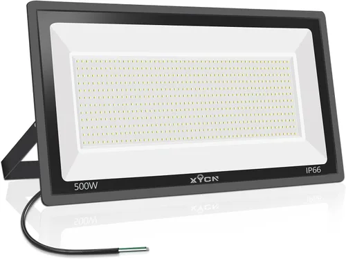 Vista 8 de XYCN Paquete de 4 reflectores LED de 100W, luz de inundación exterior impermeable IP66, luces de seguridad exteriores súper brillantes de 12500LM