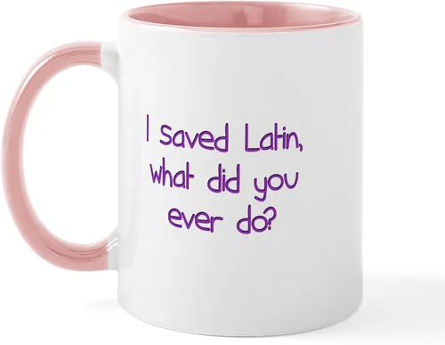 Vista 7 de CafePress I Saved Latin Mug Taza de café de cerámica de 11 oz (11.0 fl oz)